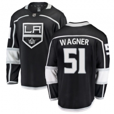 Youth Los Angeles Kings #51 Austin Wagner Authentic Black Home Fanatics Branded Breakaway NHL Jersey