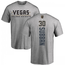NHL Adidas Vegas Golden Knights #30 Malcolm Subban Gray Backer T-Shirt