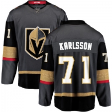 Youth Vegas Golden Knights #71 William Karlsson Authentic Black Home Fanatics Branded Breakaway NHL Jersey
