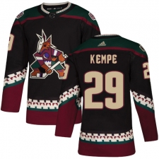 Men's Adidas Arizona Coyotes #29 Mario Kempe Premier Black Alternate NHL Jersey