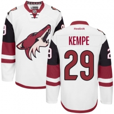 Women's Reebok Arizona Coyotes #29 Mario Kempe Authentic White Away NHL Jersey