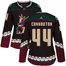 Women's Adidas Arizona Coyotes #44 Kevin Connauton Authentic Black Alternate NHL Jersey