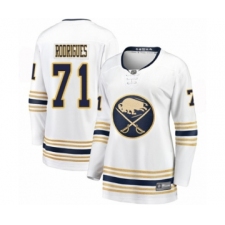 Women's Buffalo Sabres #71 Evan Rodrigues Fanatics Branded White 50th Season Breakaway Hockey Jersey