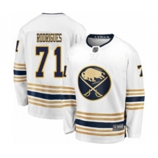 Youth Buffalo Sabres #71 Evan Rodrigues Fanatics Branded White 50th Season Breakaway Hockey Jersey