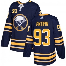 Men's Adidas Buffalo Sabres #93 Victor Antipin Authentic Navy Blue Home NHL Jersey