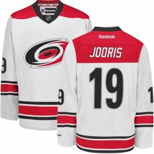 Women's Reebok Carolina Hurricanes #19 Josh Jooris Authentic White Away NHL Jersey