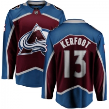 Youth Colorado Avalanche #13 Alexander Kerfoot Fanatics Branded Maroon Home Breakaway NHL Jersey