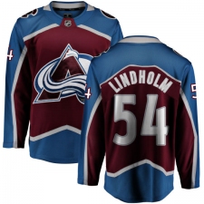 Men's Colorado Avalanche #54 Anton Lindholm Fanatics Branded Maroon Home Breakaway NHL Jersey