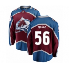 Men's Colorado Avalanche #56 Cale Makar Authentic Maroon Home Fanatics Branded Breakaway NHL Jersey