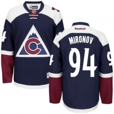 Men's Reebok Colorado Avalanche #94 Andrei Mironov Premier Blue Third NHL Jersey
