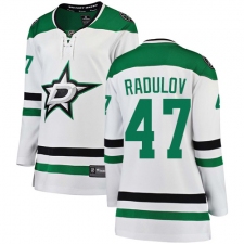 Women's Dallas Stars #47 Alexander Radulov Authentic White Away Fanatics Branded Breakaway NHL Jersey
