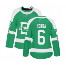 Women's Dallas Stars #6 Julius Honka Authentic Green 2020 Winter Classic Hockey Jersey