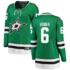 Women's Dallas Stars #6 Julius Honka Authentic Green Home Fanatics Branded Breakaway NHL Jersey