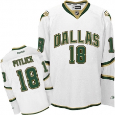 Men's Reebok Dallas Stars #18 Tyler Pitlick Premier White Third NHL Jersey