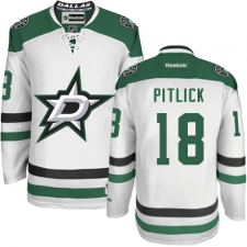 Youth Reebok Dallas Stars #18 Tyler Pitlick Authentic White Away NHL Jersey