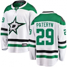 Men's Dallas Stars #29 Greg Pateryn Authentic White Away Fanatics Branded Breakaway NHL Jersey