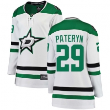 Women's Dallas Stars #29 Greg Pateryn Authentic White Away Fanatics Branded Breakaway NHL Jersey