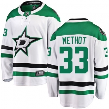 Men's Dallas Stars #33 Marc Methot Authentic White Away Fanatics Branded Breakaway NHL Jersey