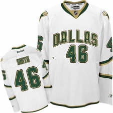 Men's Reebok Dallas Stars #46 Gemel Smith Authentic White Third NHL Jersey