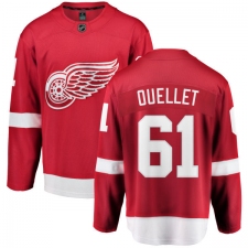 Youth Detroit Red Wings #61 Xavier Ouellet Fanatics Branded Red Home Breakaway NHL Jersey