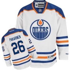 Men's Reebok Edmonton Oilers #26 Iiro Pakarinen Authentic White Away NHL Jersey