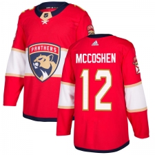 Men's Adidas Florida Panthers #12 Ian McCoshen Premier Red Home NHL Jersey