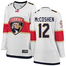 Women's Florida Panthers #12 Ian McCoshen Authentic White Away Fanatics Branded Breakaway NHL Jersey
