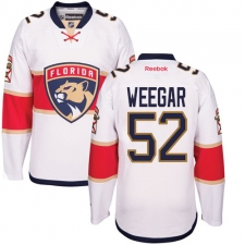 Women's Reebok Florida Panthers #52 MacKenzie Weegar Authentic White Away NHL Jersey