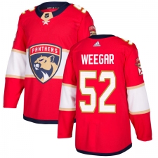 Youth Adidas Florida Panthers #52 MacKenzie Weegar Premier Red Home NHL Jersey