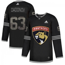 Men's Adidas Florida Panthers #63 Evgenii Dadonov Black Authentic Classic Stitched NHL Jersey