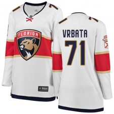 Women's Florida Panthers #71 Radim Vrbata Authentic White Away Fanatics Branded Breakaway NHL Jersey