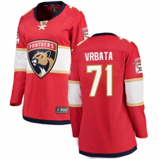 Women's Florida Panthers #71 Radim Vrbata Fanatics Branded Red Home Breakaway NHL Jersey