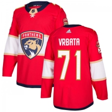 Youth Adidas Florida Panthers #71 Radim Vrbata Premier Red Home NHL Jersey