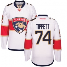 Youth Reebok Florida Panthers #74 Owen Tippett Authentic White Away NHL Jersey