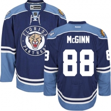 Men's Reebok Florida Panthers #88 Jamie McGinn Authentic Navy Blue Third NHL Jersey