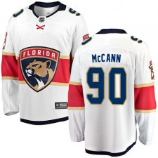 Men's Florida Panthers #90 Jared McCann Fanatics Branded White Away Breakaway NHL Jersey
