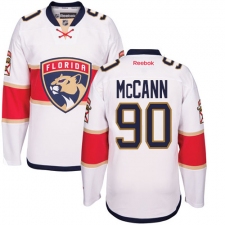 Women's Reebok Florida Panthers #90 Jared McCann Authentic White Away NHL Jersey