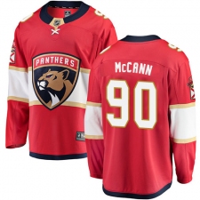 Youth Florida Panthers #90 Jared McCann Fanatics Branded Red Home Breakaway NHL Jersey