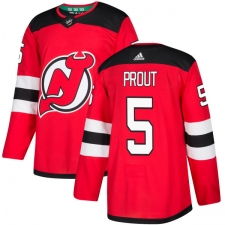 Youth Adidas New Jersey Devils #5 Dalton Prout Authentic Red Home NHL Jersey
