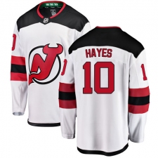 Men's New Jersey Devils #10 Jimmy Hayes Fanatics Branded White Away Breakaway NHL Jersey