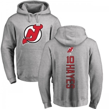 NHL Adidas New Jersey Devils #10 Jimmy Hayes Ash Backer Pullover Hoodie