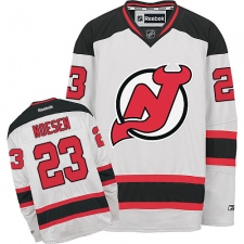 Men's Reebok New Jersey Devils #23 Stefan Noesen Authentic White Away NHL Jersey