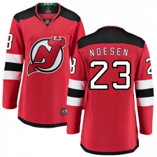 Women's New Jersey Devils #23 Stefan Noesen Fanatics Branded Red Home Breakaway NHL Jersey