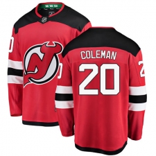 Men's New Jersey Devils #20 Blake Coleman Fanatics Branded Red Home Breakaway NHL Jersey