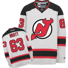 Youth Reebok New Jersey Devils #63 Jesper Bratt Authentic White Away NHL Jersey