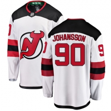 Men's New Jersey Devils #90 Marcus Johansson Fanatics Branded White Away Breakaway NHL Jersey