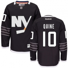 Women's Reebok New York Islanders #10 Alan Quine Authentic Black Third NHL Jersey