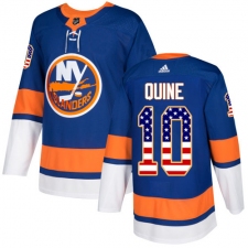 Youth Adidas New York Islanders #10 Alan Quine Authentic Royal Blue USA Flag Fashion NHL Jersey