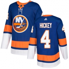 Men's Adidas New York Islanders #4 Thomas Hickey Premier Royal Blue Home NHL Jersey