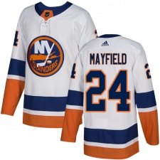 Men's Adidas New York Islanders #24 Scott Mayfield Authentic White Away NHL Jersey